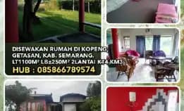 Disewakan Rumah Di Kopeng, Getasan, Kab. Semarang.Lt1100m² Lb±250m² 2lantai Kt4 Km3.H: 085866789574*