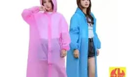 Jas Hujan Eva Original Tebal Poncho Mantel Warna Polos Model Korea / Jas Hujan Plastik Eva Raincoat