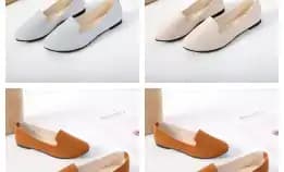 Bisa Cod - Flat Shoes Kerja Wanita Casual Santai - Dmn