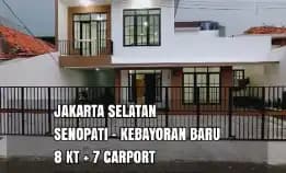 Rumah Baru Full Renovasi Di Kebayoran Baru Senopati,8 Kt,7carport