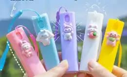 Botol Parfum Mini Travel 10 Ml / Botol Spray Plastik Karakter Lucu Parfum Toner Hand Sanitizer + Tal