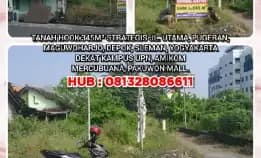 Tanah Hook 345m² Strategis Jl. Utama, Pugeran, Maguwoharjo, Sleman, Yogyakarta. Dekat Kampus² 