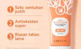 Gmeelan Krim Pemutih Wajah Moisturizer 30g Niacinamide Gluta Whitening Lazy Cream Pelembab Wajah