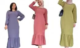 Siska Midi Dress Bahan Crinkle Ukuran S M L Xl Xxl Xxxl Dress Type Duyung(Fishtail)