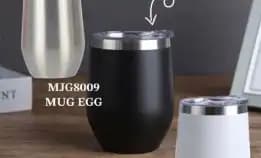 Mug Telur/Jiata Mug Kopi 350ml Bulat Stainless Vacuum Premium - Unik Tumbler