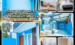 Rumah Baru/Homestay Siap Huni 2 Lantai Full Furnish Jl. Karangjati, Dekat Kampus Umyh: 08112636326>>