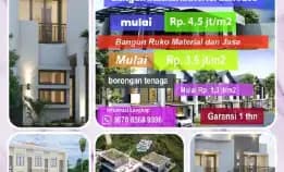 Kontraktor Bangun & Renovasi Rumah.Free Survey Konsultasi, Berkualitas, Bergaransi 1tahun