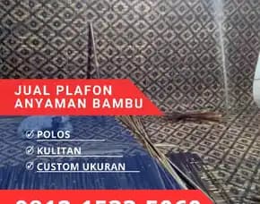 Jual Plafon Anyaman Bambu Bilik Bandung Barat 0812,1533,5060