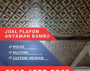 Jual Plafon Anyaman Bambu Bilik Cirebon 0812,1533,5060