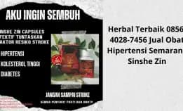 Obat Herbal 0856-4028-7456 Jual Obat Hipertensi Semarang Sinshe Zin