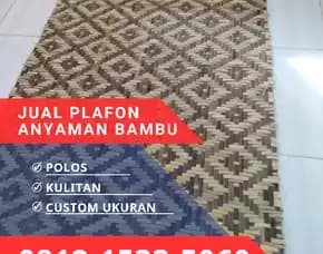 Jual Plafon Anyaman Bambu Bilik Kota Bogor 0812,1533,5060