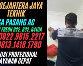 Jasa Pasang Ac Panasonic Matraman, Kebon Manggis, Rawa Bunga, Utan Kayu Jaktim Terdekat Cv. Sejahtera Jaya Teknik