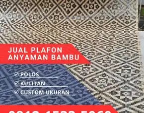 Jual Plafon Anyaman Bambu Bilik Depok 0812,1533,5060