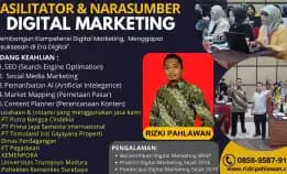 Call 0858-9587-9128 Fasilitator Narasumber Digital Marketing Bnsp Kemnaker Tangerang Selatan Bandung Semarang Jogja Depok Rizki Pahlawan