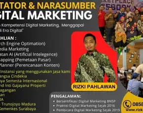 Fasilitator Narasumber Bisnis Pemasaran Online Bnsp Kementerian Desa Surakarta Jakarta Rizki Pahlawan