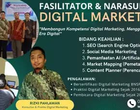 Motivator Narasumber Bisnis Pemasaran Online Bnsp Kementerian Tenaga Kerja Tanggamus Yogyakarta Rizki Pahlawan