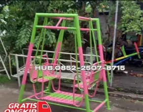 Gambar Ayunan Besi Bulat Besar Dan Mainan Playground Kec Kotagede Yogyakarta