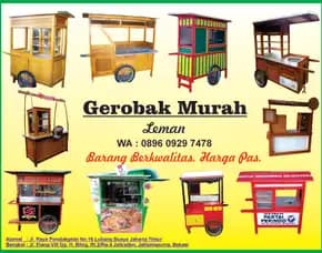 Produsen Pabrik Toko Grosir Gerobak Bahan Kayu Dan Besi Murah Terdekat Jakarta