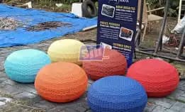 085755969664, Jual Kursi Puff Rotan Sintetis