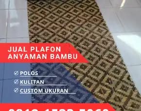 Jual Plafon Anyaman Bambu Bilik Karawang 0812,1533,5060