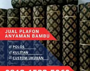 Jual Plafon Anyaman Bambu Bilik Majalengka 0812,1533,5060