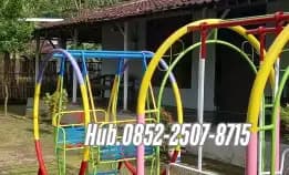 Hub 0852-2507-8715 Terbaik ! Ayunan Besi Depan Rumah Dan Mainan Outdoor Tk Kec Karangdadap Pekalongan  Bayar Cod Free Ongkir