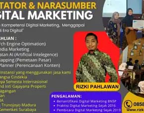 Trainer Narasumber Bisnis Pemasaran Online Bnsp Kominfo Temanggung Palembang Rizki Pahlawan