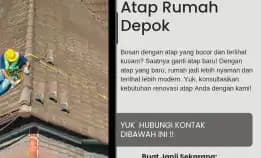 Terpercaya, 0857 1480 8586 (Bp.Ali), Jasa Pasang Atap Rumah Cinere, Cinere Depok