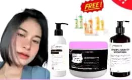 [Paket Lengkap Isi 4 Pcs] Paket Smothing Rambut Lurus Keratin Korea Paket Isi Shampo + Kondisioner +