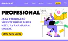 Profesional 0895-4236-58282 Jasa Pembuatan Website Untuk Bisnis Kecil Ayahamanah Digital