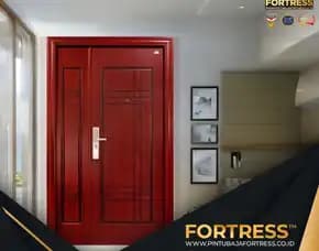 (Fortress) Pintu Motif Kayu Mewah 1 Daun Di Palu