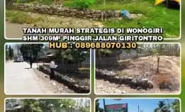 Tanah Murah Strategis Di Wonogiri.Shm 309m² Pinggir Jalan Giritontro.H: 089688070130>> Tanah Dijual