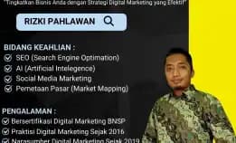 Kompeten Bnsp 0858-9587-9128 Trainer Narasumber Digital Marketing Bnsp Perusahaan Bumn Sibolga Denpasar Rizki Pahlawan