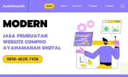 Modern 0895-4236-58282 Jasa Pembuatan Website Compro Ayahamanah Digital