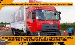 Produksi Cepat! 085-640-287-456, Produksi Mahkota Kabin Truk Hino Dan Fuso Besar Titanium Fiber