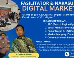 Motivator Narasumber Bisnis Pemasaran Online Bnsp Kemenpora Tabanan Depok Rizki Pahlawan