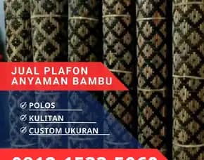 Plafon Bambu Untuk Gazebo, Kafe, Dan Rumah Di Surabaya,Harga Murah & Berkualitas