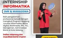 Hub 0895-6390-68080, Info Magang Jurusan Informatika Universitas Widyagama Malang: Kesempatan Magang It!