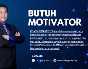 Pembicara Motivator Blitar, Terpercaya & Solutif, Dian Saputra