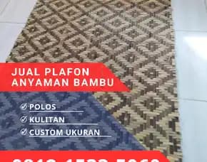 Plafon Anyaman Bambu Surabaya Murah, Harga Terbaik