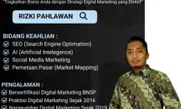 Tersertifikasi Bnsp 0858-9587-9128 Fasilitator Narasumber Digital Marketing Bnsp Kemensos Serang Jakarta Rizki Pahlawan