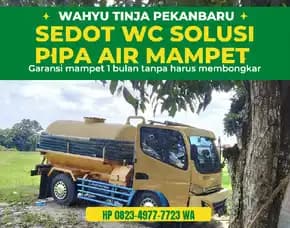 Jasa Sedot Saluran Mampet Pekanbaru