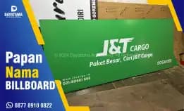 Plang Billboard Toko/ Papan Nama J&T Cargo