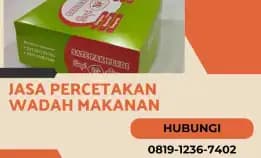 Termurah!! Wa.0819-1236-7402 Jasa Cetak Box Makanan Di Sragen