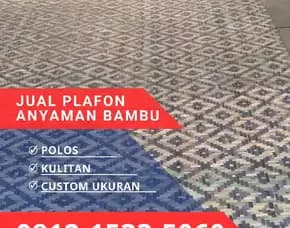 Jual Plafon Anyaman Bambu Bilik Jakarta Selatan 0812,1533,5060