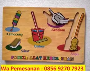 Produsen Pabrik Toko Grosir Mainan Puzzle Kayu Alat Kebersihan Edukasi Anak Tk Paud Murah Terjangkau Terdekat Jakarta