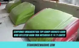 Sempurna!! 085640287456 Topi Kanopi Mahkota Kabin Wind Deflector Kabin Truk Mitsubishi Fe 74 71 Canter