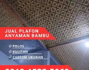 Jual Plafon Anyaman Bambu Bilik Bekasi 0812,1533,5060