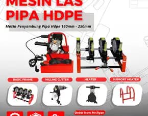 Mesin Las Pipa Hdpe Manual 200mm A4 Y | Butt Fusion Welding Machine Hdpe