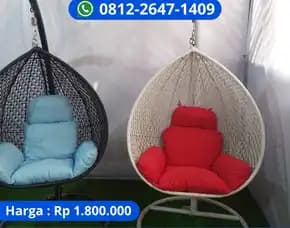 Ayunan Rotan Gantung Bahan Alami